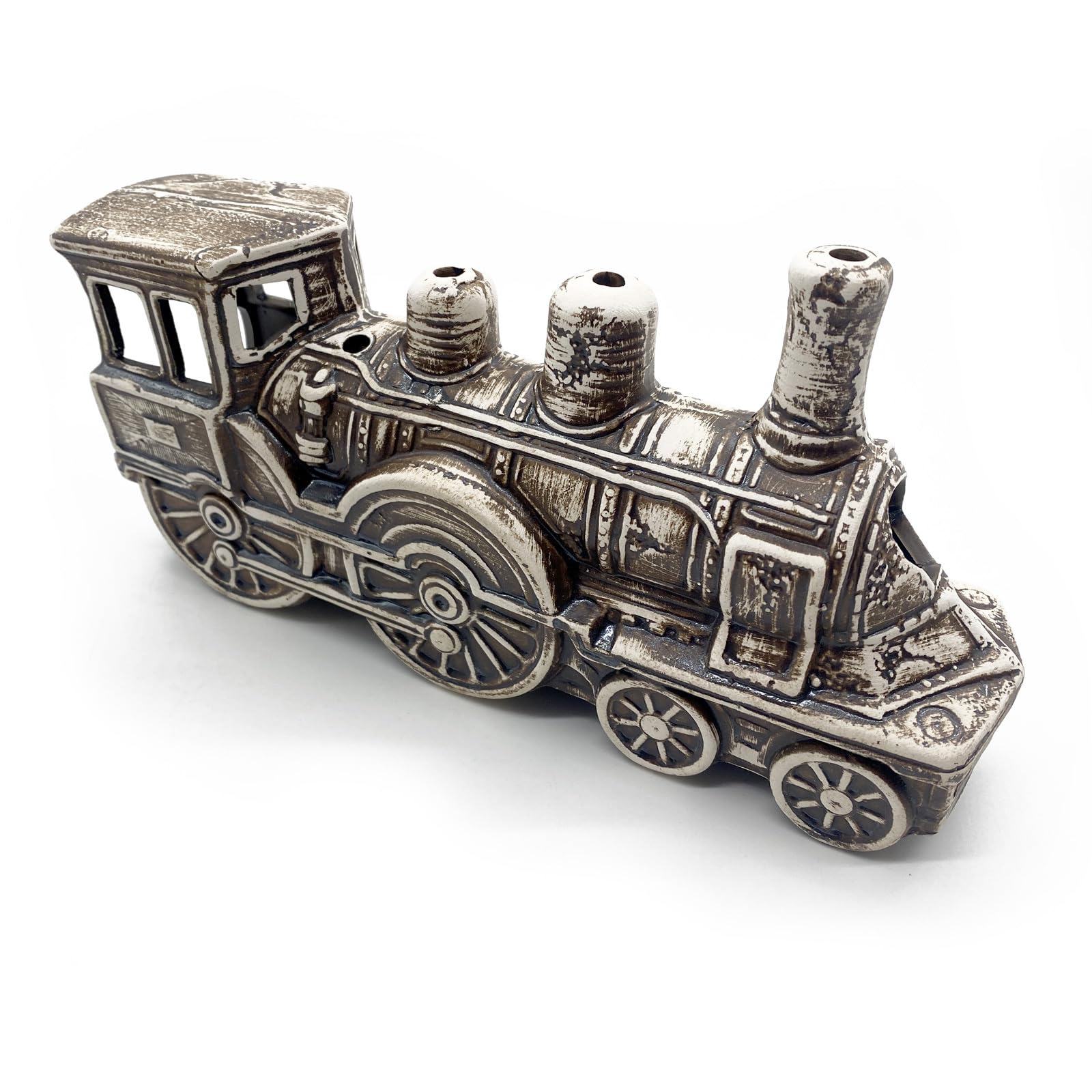 ZooPaul Keramik Dekoration für Aquarium und Terrarium Lok Dampflokzug Eisenbahn groß